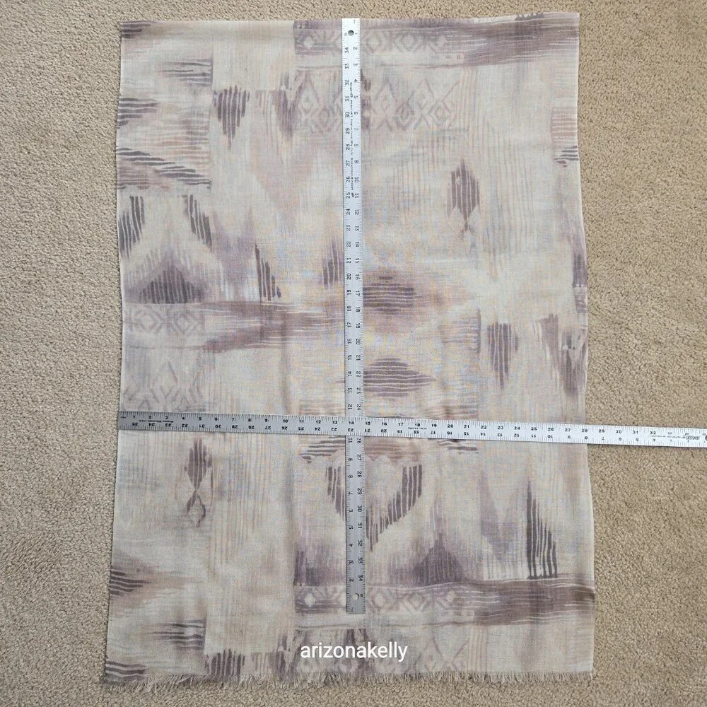 Kinross Silk & Cashmere Lightweight Scarf in Neutral Colors